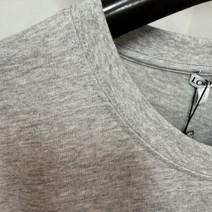  Loewe Relaxed fit T-shirt in cotton For Men Grey #4165 - Image 4