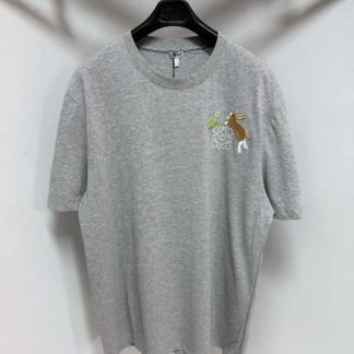 Replica Loewe Relaxed fit T-shirt in cotton For Men Grey #4165