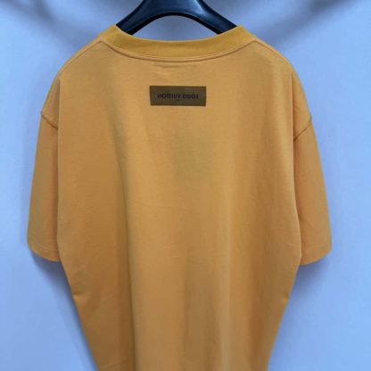  Louis Vuitton Men's Embossed LV Ski T-Shirt Orange 1AGIIO #4168 - Image 5