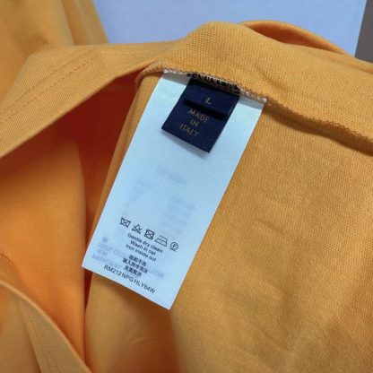  Louis Vuitton Men's Embossed LV Ski T-Shirt Orange 1AGIIO #4168 - Image 6
