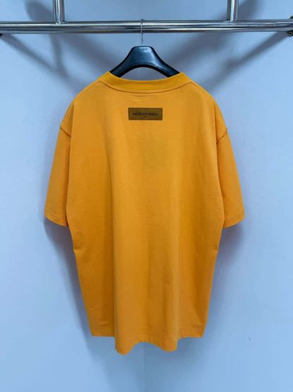  Louis Vuitton Men's Embossed LV Ski T-Shirt Orange 1AGIIO #4168 - Image 2