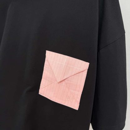  Bottega Veneta Pima Cotton Jersey Oversized T-Shirt Black #4161 - Image 4