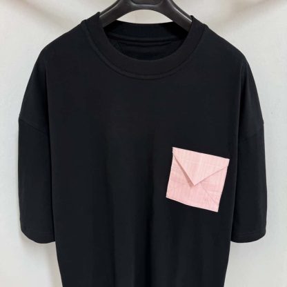  Bottega Veneta Pima Cotton Jersey Oversized T-Shirt Black #4161 - Image 2