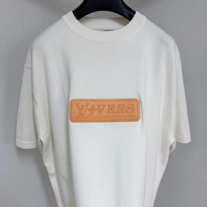  Louis Vuitton VVN Patch Short-Sleeved Cotton Crewneck 1AHCWD #4166 - Image 4