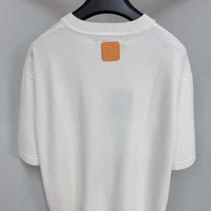  Louis Vuitton VVN Patch Short-Sleeved Cotton Crewneck 1AHCWD #4166 - Image 3