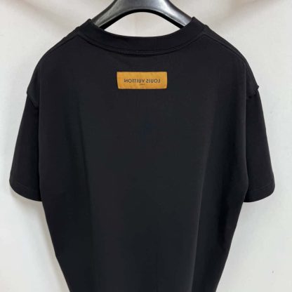  Louis Vuitton Men's Embossed LV Ski T-Shirt Black 1AGIJ4 #4169 - Image 8