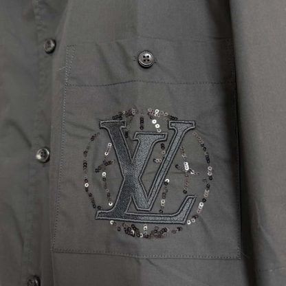  Louis Vuitton Embroidered Short-Sleeved Cotton Shirt 1AHCHC 2025 #4175 - Image 4