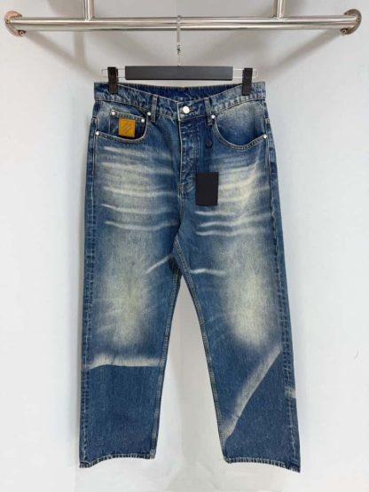  Louis Vuitton Sunfaded Effect Denim Skate Pants 1AHBMW 2025 #4173 - Image 5