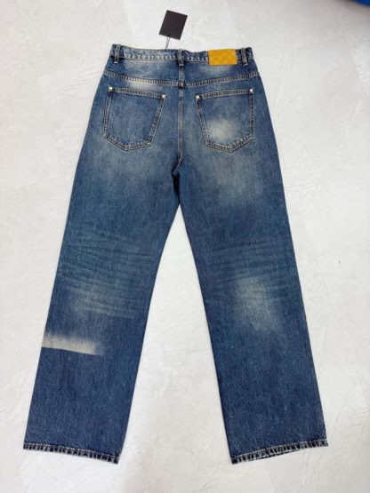  Louis Vuitton Sunfaded Effect Denim Skate Pants 1AHBMW 2025 #4173 - Image 6