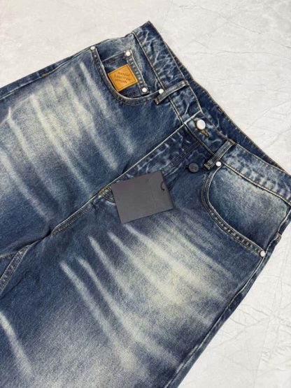  Louis Vuitton Sunfaded Effect Denim Skate Pants 1AHBMW 2025 #4173 - Image 2