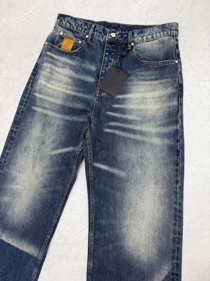  Louis Vuitton Sunfaded Effect Denim Skate Pants 1AHBMW 2025 #4173 - Image 8