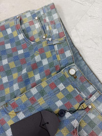  Louis Vuitton Damier Denim Wide-Leg Pants 1AHBMK 2025 #4172 - Image 8