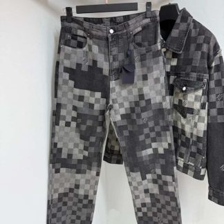 Replica Louis Vuitton Damoflage Classic Jeans 2025 #4171