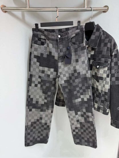 Replica Louis Vuitton Damoflage Classic Jeans 2025 #4171