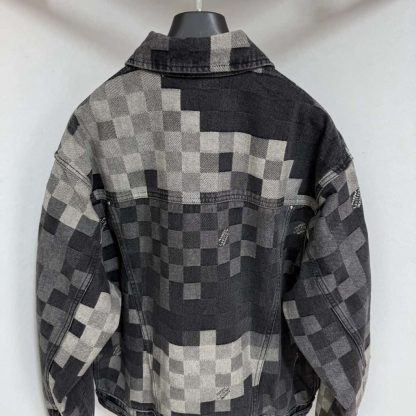  Louis Vuitton Damoflage Classic Denim Jacket 1AHEBG #4170 - Image 2