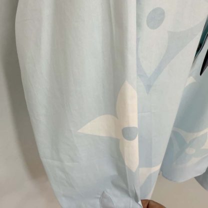  Louis Vuitton Monogram Printed Long-Sleeved Cotton Poplin Shirt 1AFXVX #4174 - Image 4