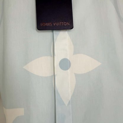  Louis Vuitton Monogram Printed Long-Sleeved Cotton Poplin Shirt 1AFXVX #4174 - Image 8