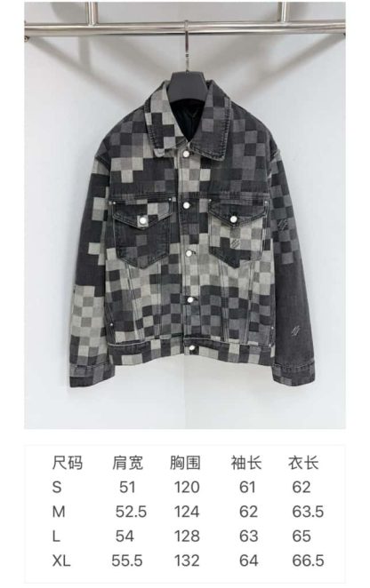  Louis Vuitton Damoflage Classic Denim Jacket 1AHEBG #4170 - Image 9