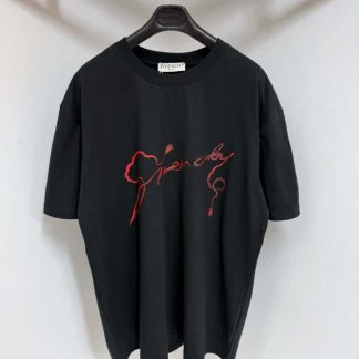 Replica Givenchy T-shirt in cotton with chandelier and snake print For Men 2025SS #4196