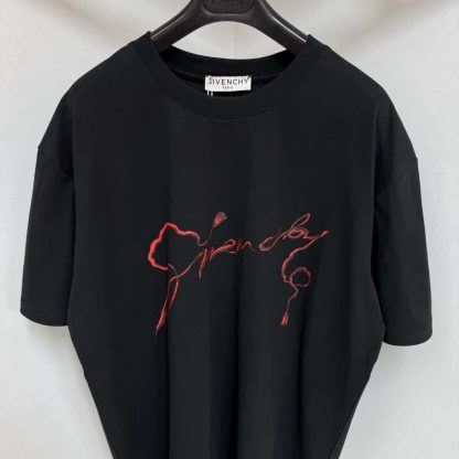  Givenchy T-shirt in cotton with chandelier and snake print For Men 2025SS #4196 - Image 5