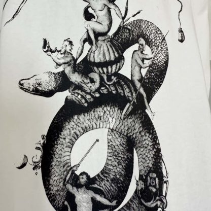  Givenchy T-shirt in cotton with chandelier and snake print For Men 2025SS #4195 - Image 7