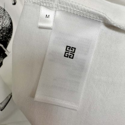  Givenchy T-shirt in cotton with chandelier and snake print For Men 2025SS #4195 - Image 8