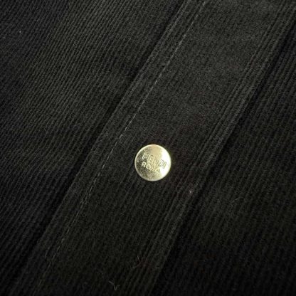  FENDI Blue corduroy shirt For Men 2025SS #4192 - Image 7
