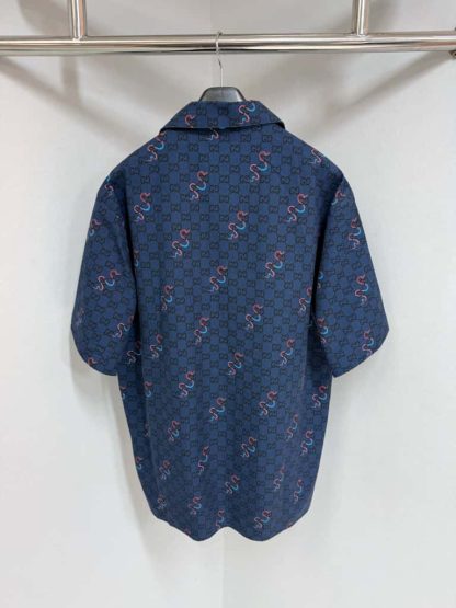  GUCCI PRINTED COTTON RIPSTOP SHIRT For Men #4185 - Image 2