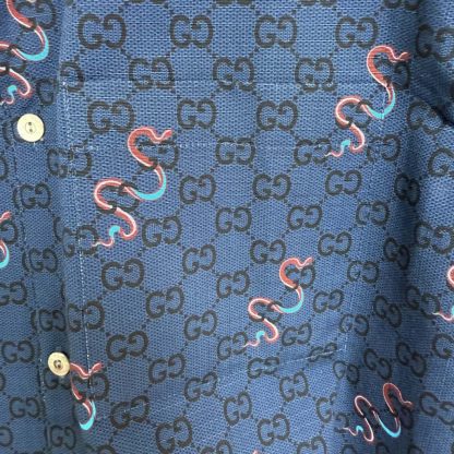  GUCCI PRINTED COTTON RIPSTOP SHIRT For Men #4185 - Image 3