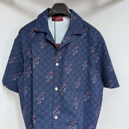  GUCCI PRINTED COTTON RIPSTOP SHIRT For Men #4185 - Image 7