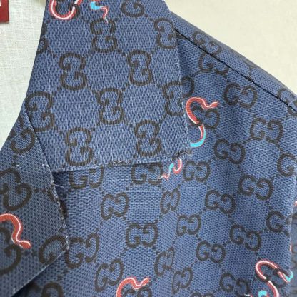 GUCCI PRINTED COTTON RIPSTOP SHIRT For Men #4185 - Image 5