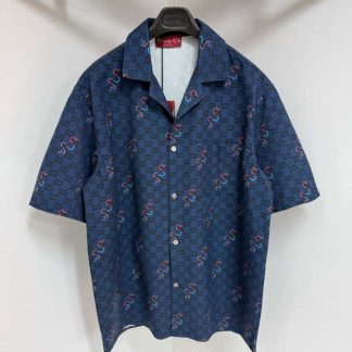 Replica GUCCI PRINTED COTTON RIPSTOP SHIRT For Men #4185
