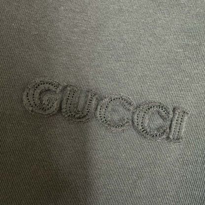 REPLICA GUCCI EMBROIDERED COTTON JERSEY T-SHIRT FOR MEN #4187 - Image 4