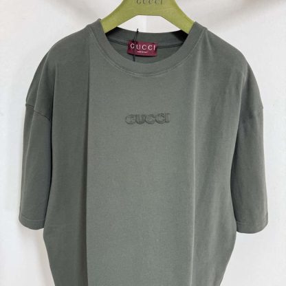 REPLICA GUCCI EMBROIDERED COTTON JERSEY T-SHIRT FOR MEN #4187 - Image 5