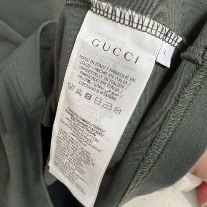 REPLICA GUCCI EMBROIDERED COTTON JERSEY T-SHIRT FOR MEN #4187 - Image 7
