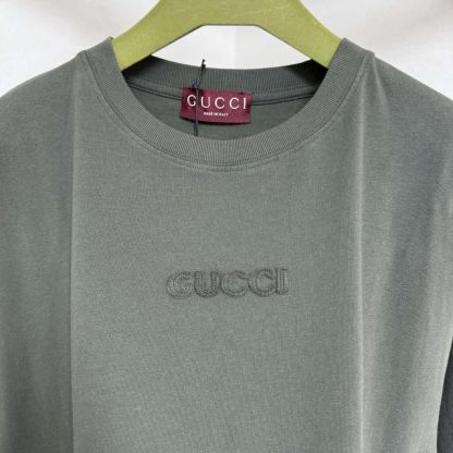 REPLICA GUCCI EMBROIDERED COTTON JERSEY T-SHIRT FOR MEN #4187 - Image 9