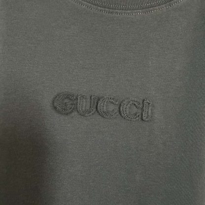 REPLICA GUCCI EMBROIDERED COTTON JERSEY T-SHIRT FOR MEN #4188 - Image 7