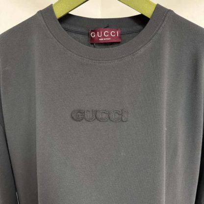 REPLICA GUCCI EMBROIDERED COTTON JERSEY T-SHIRT FOR MEN #4188 - Image 8