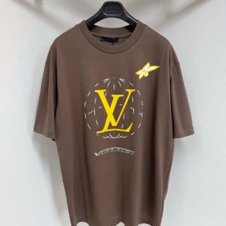 Louis Vuitton Washed Embellished Cotton T-Shirt 2025 #4197