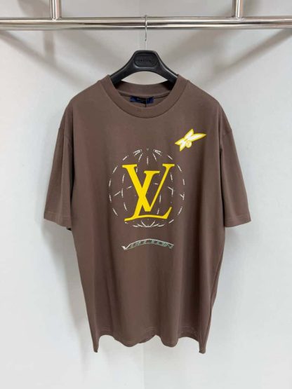 Louis Vuitton Washed Embellished Cotton T-Shirt 2025 #4197