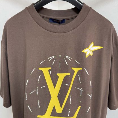 Louis Vuitton Washed Embellished Cotton T-Shirt 2025 #4197 - Image 5