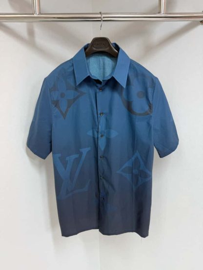 Louis Vuitton Monogram Printed Short-Sleeved Shirt 2025 #4199