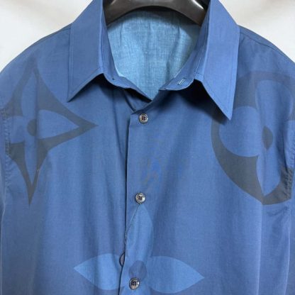 Louis Vuitton Monogram Printed Short-Sleeved Shirt 2025 #4199 - Image 4