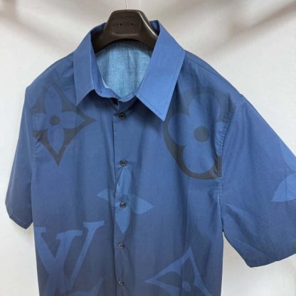 Louis Vuitton Monogram Printed Short-Sleeved Shirt 2025 #4199 - Image 3