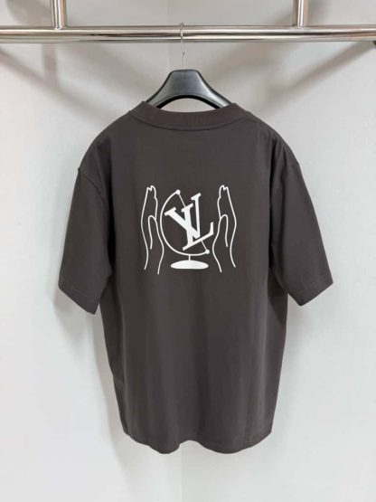 Louis Vuitton Washed Printed Cotton T-Shirt 2025 #4198 - Image 3