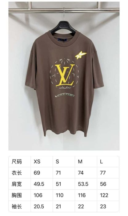Louis Vuitton Washed Embellished Cotton T-Shirt 2025 #4197 - Image 3
