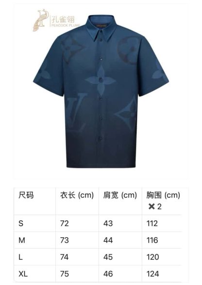 Louis Vuitton Monogram Printed Short-Sleeved Shirt 2025 #4199 - Image 9