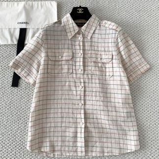 Replica Loro Piana Check Linen Shirt