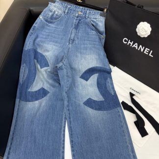 Replica Chanel Double C Denim Jeans