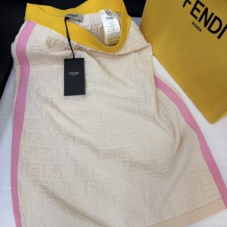 Replica Fendi Color Block Knitted Skirt